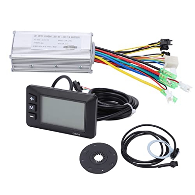 Controlador de Bicicleta Eléctrica Motor sin Escobillas 36V / 48V 500W 22a Kit de Controlador de Motor de Conversión de Bicicleta Eléctrica con Panel 