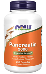 Now Foods, Pancreatin 2000, 200 mg, 250 Cápsulas, Probado en Laboratorio, Mezcla de Enzimas, Sin Gluten, Sin Soja, No GMO características