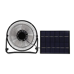 Yctze Ventilador Solar para Acampar, Mini Ventilador Portátil Alimentado por Panel Solar USB de 5.2W para Ventilación de Enfriamiento Al Aire Libre en precio