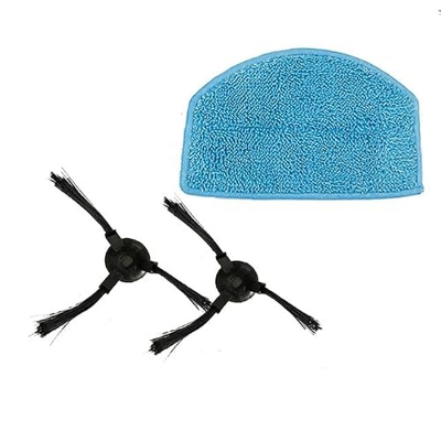 ZZSRJ Paño de Limpieza con cepillos Laterales para KONKA KGXC-701 paño de mopa de Repuesto para KONKA KGXC-801 Accesorios de Robot de Barrido 3 unids/