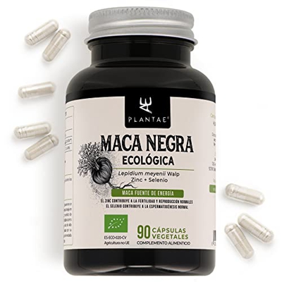 MACA NEGRA BIO *Plantae* 90 cápsulas vegetales * Maca negra andina + Zinc + Selenio * Potente fórmula * Energía y Rendimiento *