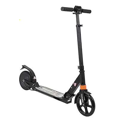 SGSDG Patinete eléctrico de 150 W, Velocidad de Adulto de 10 mph, Distancia de 6 Millas y neumáticos sólidos de 8 Pulgadas con Bloqueo de aplicación I