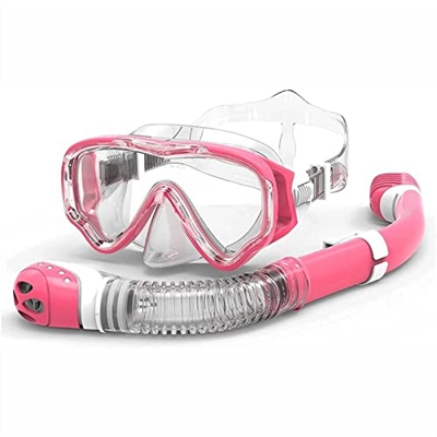 QHYXT Juego de esnórquel, máscara de esnórquel, antiniebla y a Prueba de Fugas, máscara de Buceo, Gafas antivaho portátiles de Alta definición, adecua