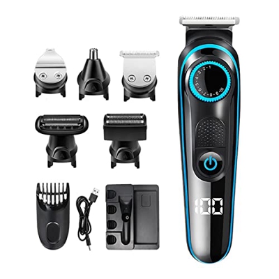XWWDP Máquina de Corte de Pelo Clipper Trimmer Multifuncional for Hombres Nariz Trimmer Barba Carrilador de Pelo Profesional Cabello Eléctrico Afeitad