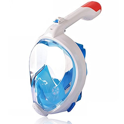 QHYXT Snorkel de Buceo Plegable 180 Vista panorámica respiración Libre Snorkel de Cara Completa con Traje para Adultos