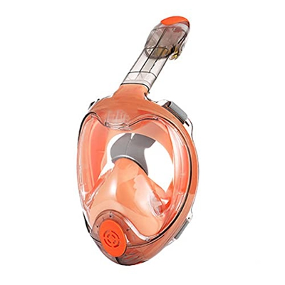 QHYXT Snorkel de Buceo Plegable 180 Vista panorámica respiración Libre Snorkel de Cara Completa con Traje para Adultos