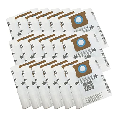 MATTLEY Robot de Barrido 18 Bolsas de Repuesto for aspiradora en seco/húmedo compatibles con aspiradora Shop-Vac Ridgid de 5 a 8 galones 9066100 90661