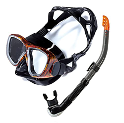 QHYXT Máscara de Buceo antivaho, Vista panorámica Amplia para Buceo, Equipo Profesional de esnórquel para Respirar fácilmente para Adultos, natación,  características