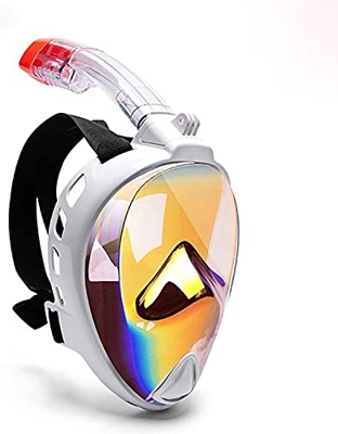 QHYXT Scuba Snorkel Buceo Buceo Anti Niebla Snorkel de Cara Completa Equipo de esnórquel Profesional para Mujeres Hombres Niños Natación Snorkel Equip