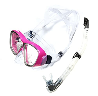 QHYXT Máscara de Buceo antivaho, Buceo panorámico Amplio, Equipo Profesional de esnórquel fácil de Respirar para Adultos, natación, esnórquel, Buceo I