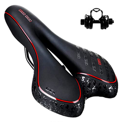 Sillín de bicicleta, ergonómico, para bicicleta, transpirable, adecuado para hombre, mujer, niños, bicicleta de montaña, ciudad de carretera, talla ún características