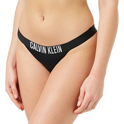 Calvin Klein Brasileño Bragas de Bikini, Pvh Black, L para Mujer