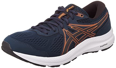 Asics Gel-Contend 7, Running Shoe Hombre, French Blue/Black, 47 EU