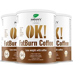 Nature's Finest OK! FatBurn Coffee | Bebida de café con acción 5 en 1 para aumentar la energía y adelgazar | Acelera la quema de grasa y reduce los an precio