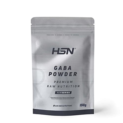 GABA 500 MG en Polvo de HSN | 150 g = 300 Tomas por Envase Aminoácido en Forma Libre – 100% Ácido Gamma Aminobutírico - Puro GABA Sin Añadidos ni Exci