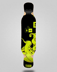Txin Skateboard Longboard Deck Tabla 46x10 Octopus Yellow precio