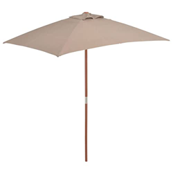 Sombrilla de jardín con palo, Leepesx Parasol Terraza, Sombrilla Terraza Exterior, Sombrilla Playa, Parasol Exterior, Sombrilla De Patio, de madera 15 en oferta