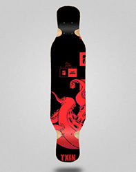 Txin Skateboard Longboard Deck Tabla 46x10 Octopus Red características