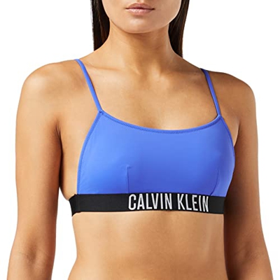 Calvin Klein Bralette-RP Parte Superior de Bikini, Wild Bluebell, M para Mujer