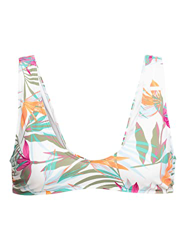 Roxy™ Beach Classics - Top de bikini de triángulo alargado - Mujer - M - Blanco características