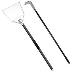REDYANGMI 41,3”Horno Pala De Cenizas Y 44" Juego De Rastrillos De Limpieza, Resistente A Altas Temperaturas Barbacoa Parrilla Carbón Cuchara De Ceniza en oferta
