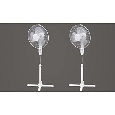 Ausla Ventilador de Pie, Ventilador de Piso 2 Piezas Buena Ventilación para el Hogar