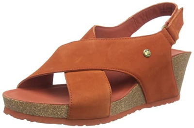 Panama Jack Valeska Basics, Sandalias con cuña Mujer, marrón Oxidado, 37 EU