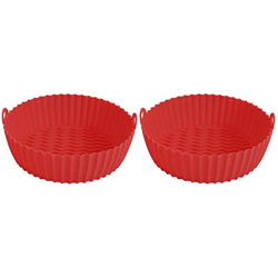 HEMOTON 2 Uds Freidora de Aire Inserto de Silicona para Freidora Horno Bandeja para Hornear Freidora de Aire Revestimientos de Silicona para Ollas: An precio