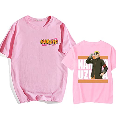 A Jeff's Store Camiseta Hokage de Cuello Redondo, Camisetas de Manga Corta, Ropa de Calle Informal de Cosplay de Anime, Camiseta para Mujer/Hombre