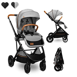Lionelo Dani - Cochecito para cochecito de bebé (hasta 15 kg, posición hacia adelante y hacia atrás, con ruedas de espuma EVA, mango ajustable, funda  características