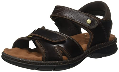 Panama Jack Sanders, Sandalias Planas Hombre, Marron C12, 42 EU