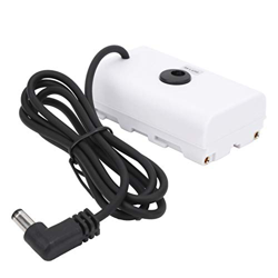 HOSIS Adaptador de Batería, CC a Batería Ficticia F550, Pequeña con Cable para la Industria de Monitores(Blanco) en oferta