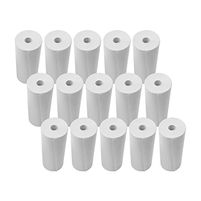 DFGHJK 15 rollos rollos de papel térmico 80x30mm papel de recibo rollos de papel de caja registradora para impresora de recibos POS de supermercado