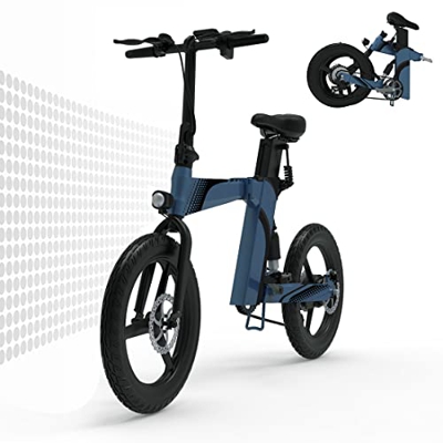 Bicicleta Electrica Plegable, Bicicleta de Montaña con 20'' Tire, Batería de Litio Extraíble de 36 V, Welocidad Máxima 25 km/h Bici Electrica, Alcance