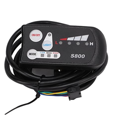 Panel de Pantalla LED para Bicicleta eléctrica, medidor de Pantalla LED S800 a Prueba de Agua, Controlador de Pantalla de plástico para Accesorios de 