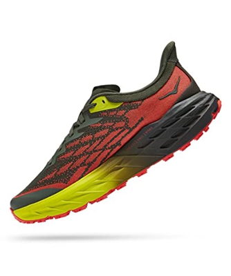 HOKA ONE One Speedgoat 5, Zapatillas para Correr Hombre, Thyme Fiesta, 43 1/3 EU