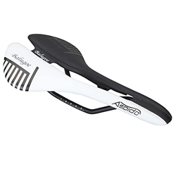 ShoppyCharms Sillín de Carbono MTB, Cuero Completo de PU, Cuero Suave, Piezas de Bicicleta, sillín de Bicicleta road175g (Color : Red) en oferta