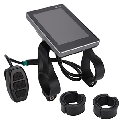 TeamSky Panel de visualización de Bicicleta eléctrica, Panel de Control de Pantalla LCD GD06 Impermeable para Accesorios de Scooter de Bicicleta eléct