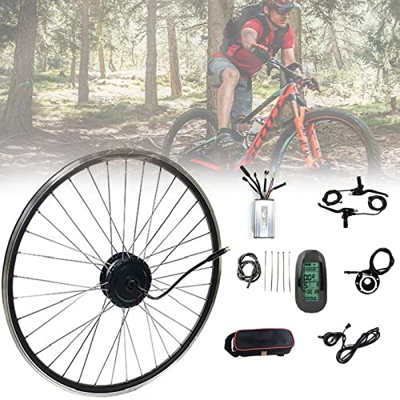 Amick 36V 48V 500W Kit de conversión de Bicicleta eléctrica Motor de Cubo de Rueda Trasera 20"24" 26"27,5" 28"29" 700C Kit de conversión de Bicicleta 