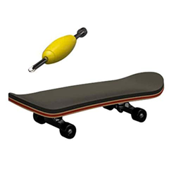 Finger Skateboard Toy Mini Fingerboards Wooden Kids Finger Boards Set PU Non-Slip Pad Reduce Pressure Gifts for Children Black precio