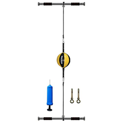 JYHHCYS Punching Ball Bolsa Colgante De Doble Extremo Bola De Velocidad De Perforación De Boxeo, Pelota De Boxeo De Cuero Inflable para Entrenamiento  características