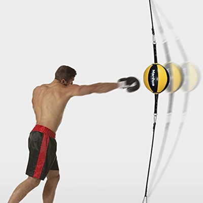 Saco de Boxeo Punching Ball Bolsas De Velocidad Para Puerta De Boxeo, Saco De Boxeo De Doble Cara Bolsa De Reflejo Para Niños Adultos Montaje De Piso 