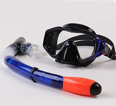 Gafas De Buceo con Gafas Antivaho Y Esnórquel Seco Impermeable, Máscara De Buceo para Adultos Y Jóvenes, Material De Silicona De Grado Alimenticio, Bu