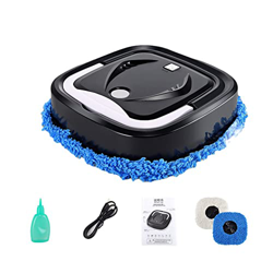 Warmzfh Robot inteligente Partes de aspirador Rotary Mopping Machine Humidifying Spray seco húmedo barrido USB carga barredora Robot-Negro características