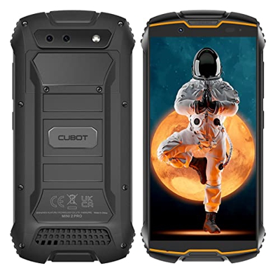 Teléfono Resistente CUBOT Kingkong Mini 2 Pro, Teléfono Móvil 4 Pulgadas, Mini Smartphone Memoria 4GB RAM + 64GB, Android 11, Cámara 13MP, 3000mAh, 4G