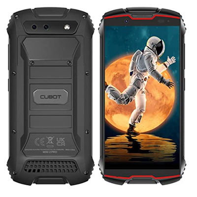 Teléfono Móvil 4 Pulgadas, CUBOT Kingkong Mini 2 Pro Teléfono Resistente, Mini Smartphone Memoria 4GB RAM + 64GB, Android 11, Cámara 13MP, 3000mAh, 4G