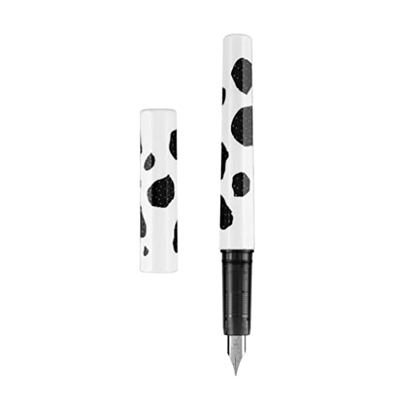 LUKERY Pluma estilográfica para escribir Pluma estilográfica para escribir Pluma de escritura Linda Moda Diseño Único Reemplazable Tinta Sac Tinta Plu