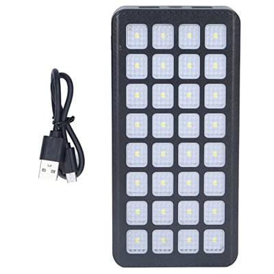 Banco de energía solar, cargador solar de 32 LED de 30000 mAh para teléfono celular, cargador de teléfono solar portátil, cargador inalámbrico imperme