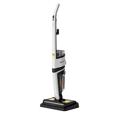 GYAM Fregona Eléctrica, Aspiradora Eléctrica De Doble Cepillo con Cable Fregona, Diseño De Tanque De Agua Doble, Aviso De Voz, Lavadora De Piso De Lim