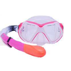 Juego De Snorkel, Máscara De Buceo De Vidrio Templado Y Snorkel Seco, Diseño Panorámico Ajustable Antifugas Antiniebla, para Buceo Libre Snorkel Adult características